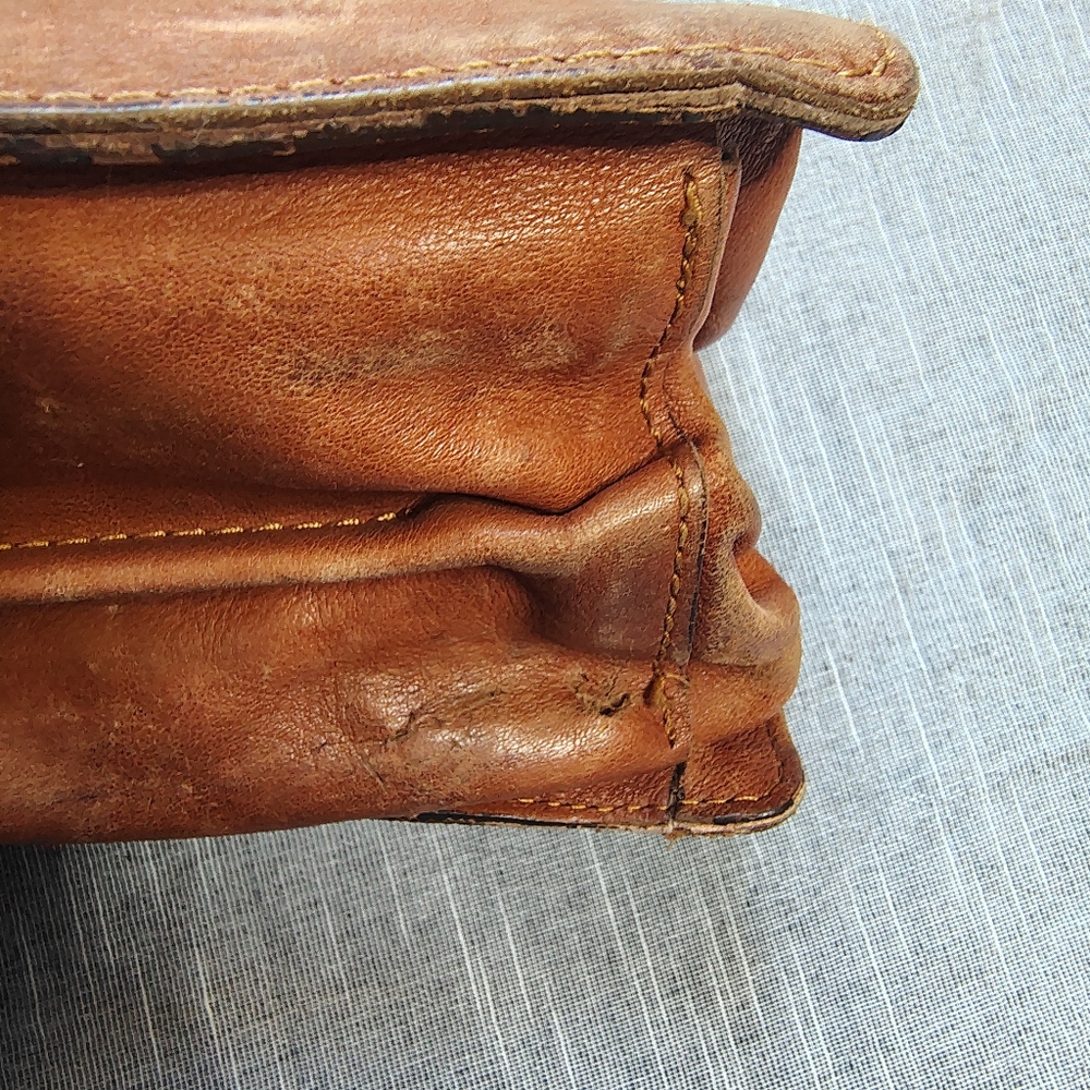 VINTAGE Mulberry Briefcase Leather Portfolio Travel Bag Messenger AUTHENTIC - Picture 12 of 15